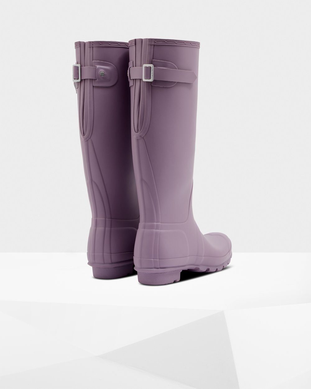 Bottes Hautes de Pluie Hunter Original Back Adjustable Femme Violette YRWIMAB-52